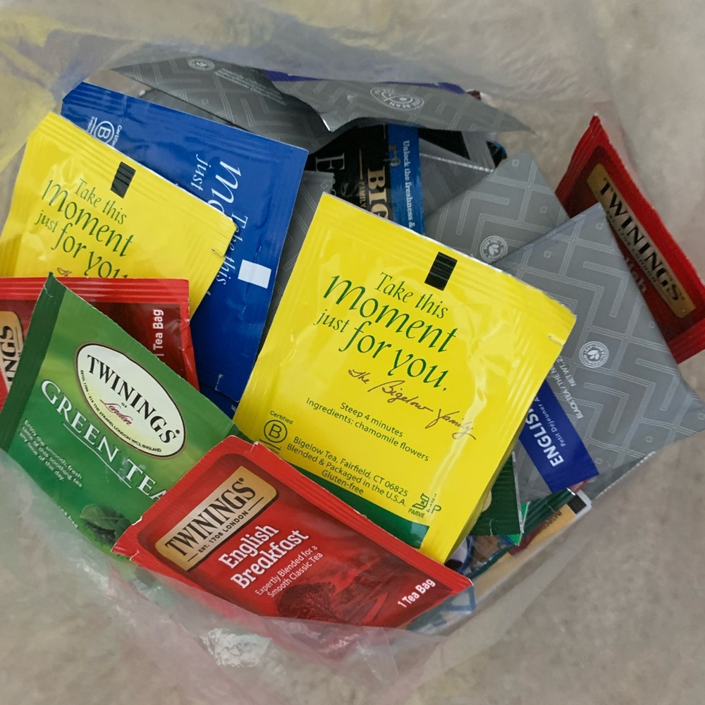 Variety of 25 assorted Tea Bags.